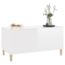 Mesa de centro madera contrachapada blanco brillo 90x44,5x45 cm