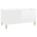 Mesa de centro madera contrachapada blanco brillo 90x44,5x45 cm