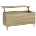 vidaXL Mesa de centro madera contrachapada roble Sonoma 90x44,5x45 cm