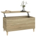 vidaXL Mesa de centro madera contrachapada roble Sonoma 90x44,5x45 cm