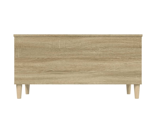 vidaXL Mesa de centro madera contrachapada roble Sonoma 90x44,5x45 cm