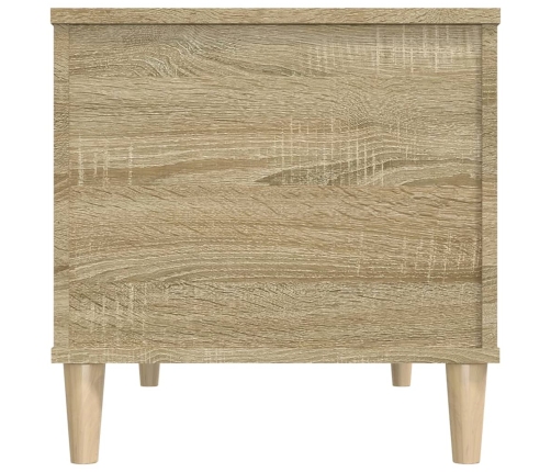 vidaXL Mesa de centro madera contrachapada roble Sonoma 90x44,5x45 cm