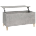 Mesa de centro madera contrachapada gris hormigón 90x44,5x45 cm