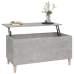 Mesa de centro madera contrachapada gris hormigón 90x44,5x45 cm