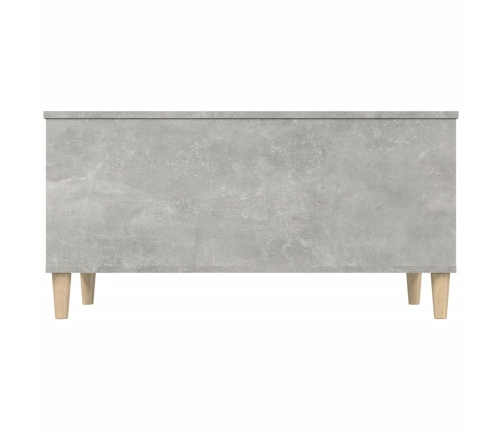 Mesa de centro madera contrachapada gris hormigón 90x44,5x45 cm