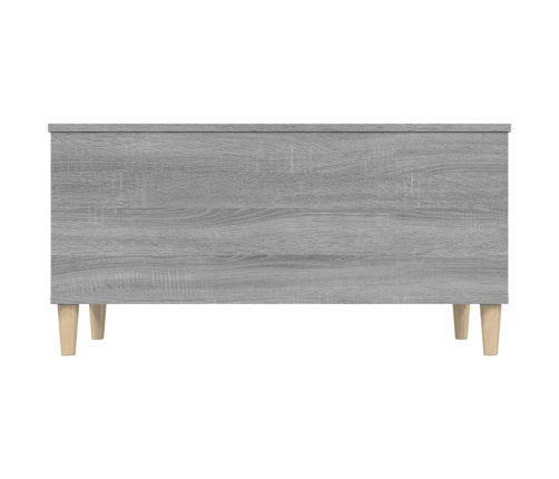 Mesa de centro madera contrachapada gris Sonoma 90x44,5x45 cm