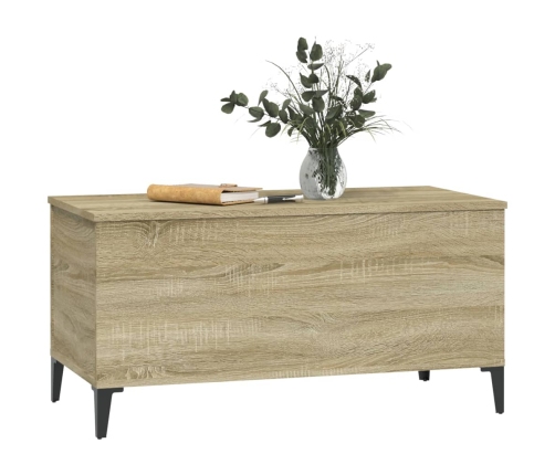 Mesa de centro madera contrachapada roble Sonoma 90x44,5x45 cm