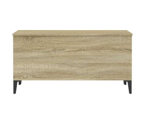 Mesa de centro madera contrachapada roble Sonoma 90x44,5x45 cm