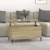 Mesa de centro madera contrachapada roble Sonoma 90x44,5x45 cm