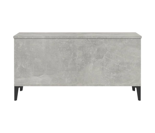 Mesa de centro madera contrachapada gris hormigón 90x44,5x45 cm