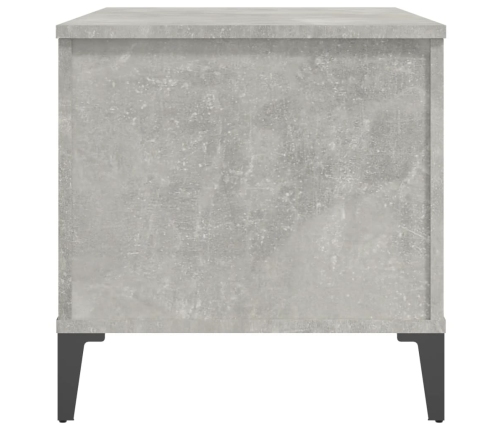 Mesa de centro madera contrachapada gris hormigón 90x44,5x45 cm