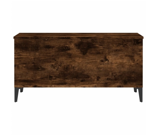 Mesa de centro madera contrachapada roble ahumado 90x44,5x45 cm