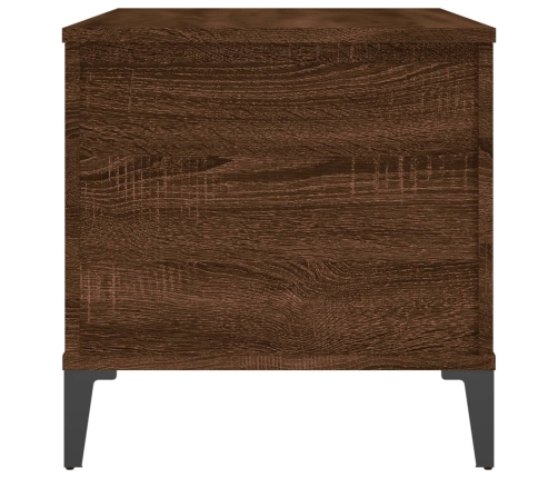 vidaXL Mesa de centro madera contrachapada roble marrón 90x44,5x45 cm