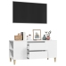 Mueble para TV madera contrachapada blanco 102x44,5x50 cm