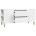 Mueble para TV madera contrachapada blanco 102x44,5x50 cm