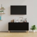 Mueble para TV madera contrachapada negro 102x44,5x50 cm