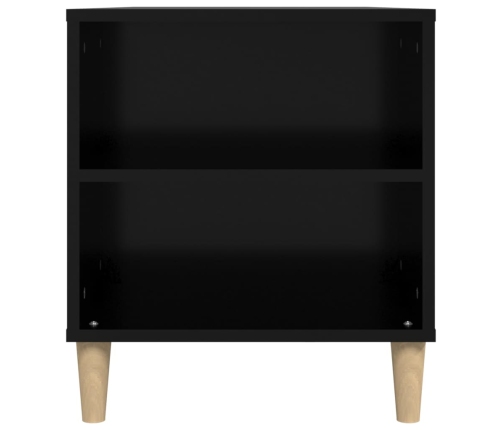 Mueble para TV madera contrachapada negro 102x44,5x50 cm