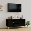 Mueble para TV madera contrachapada negro 102x44,5x50 cm