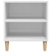 Mueble de TV madera contrachapada blanco brillo 102x44,5x50 cm