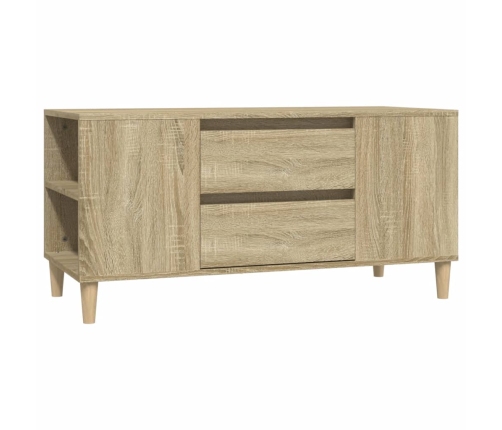 Mueble para TV madera contrachapada roble Sonoma 102x44,5x50 cm