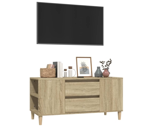 Mueble para TV madera contrachapada roble Sonoma 102x44,5x50 cm