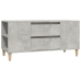 Mueble de TV madera contrachapada gris hormigón 102x44,5x50 cm