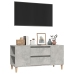 Mueble de TV madera contrachapada gris hormigón 102x44,5x50 cm