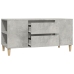 Mueble de TV madera contrachapada gris hormigón 102x44,5x50 cm