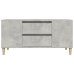 Mueble de TV madera contrachapada gris hormigón 102x44,5x50 cm