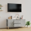 Mueble de TV madera contrachapada gris hormigón 102x44,5x50 cm