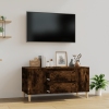 Mueble de TV madera contrachapada roble ahumado 102x44,5x50 cm