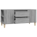 Mueble de TV madera contrachapada gris Sonoma 102x44,5x50 cm