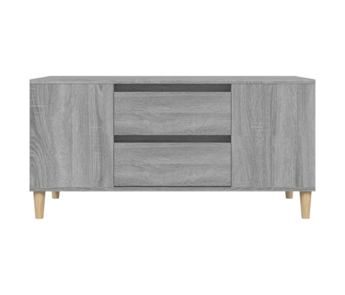 Mueble de TV madera contrachapada gris Sonoma 102x44,5x50 cm