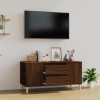 Mueble para TV madera contrachapada marrón roble 102x44,5x50 cm