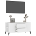 vidaXL Mueble para TV madera contrachapada blanco 102x44,5x50 cm