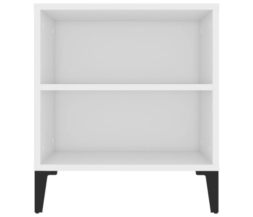 vidaXL Mueble para TV madera contrachapada blanco 102x44,5x50 cm