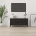 Mueble para TV madera contrachapada negro 102x44,5x50 cm