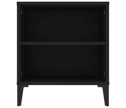 Mueble para TV madera contrachapada negro 102x44,5x50 cm