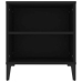 Mueble para TV madera contrachapada negro 102x44,5x50 cm