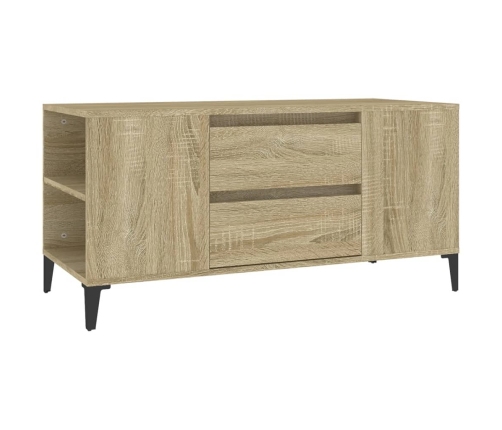 Mueble para TV madera contrachapada roble Sonoma 102x44,5x50 cm