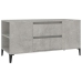 Mueble de TV madera contrachapada gris hormigón 102x44,5x50 cm