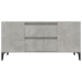 Mueble de TV madera contrachapada gris hormigón 102x44,5x50 cm