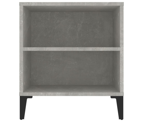 Mueble de TV madera contrachapada gris hormigón 102x44,5x50 cm