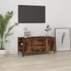 Mueble de TV madera contrachapada roble ahumado 102x44,5x50 cm