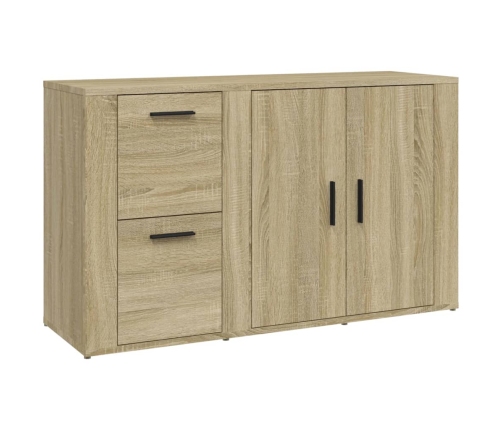 Aparador madera contrachapada roble Sonoma 100x33x59,5 cm