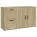 Aparador madera contrachapada roble Sonoma 100x33x59,5 cm