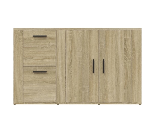 Aparador madera contrachapada roble Sonoma 100x33x59,5 cm