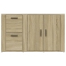 Aparador madera contrachapada roble Sonoma 100x33x59,5 cm