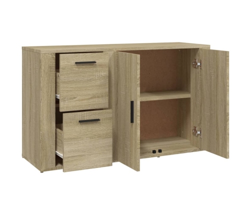 Aparador madera contrachapada roble Sonoma 100x33x59,5 cm