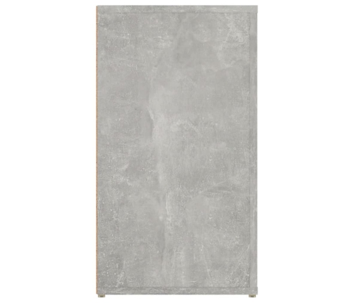 Aparador de madera contrachapada gris hormigón 100x33x59,5 cm